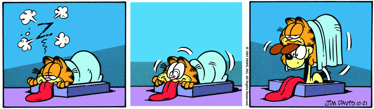 Garfield comic strip for Monday, October 21, 1991