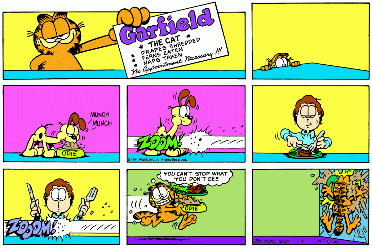 Garfield, October 27, 1991