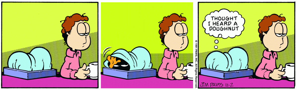 Garfield comic strip for Saturday, November 2, 1991