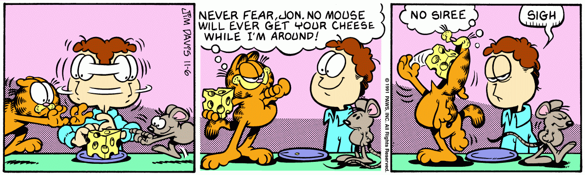 Garfield, November 6, 1991