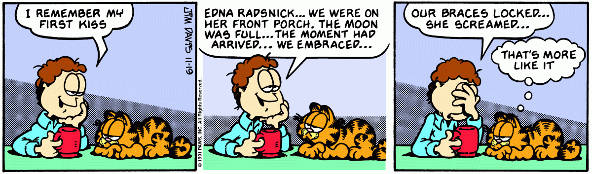 Garfield comic strip for Tuesday, November 19, 1991