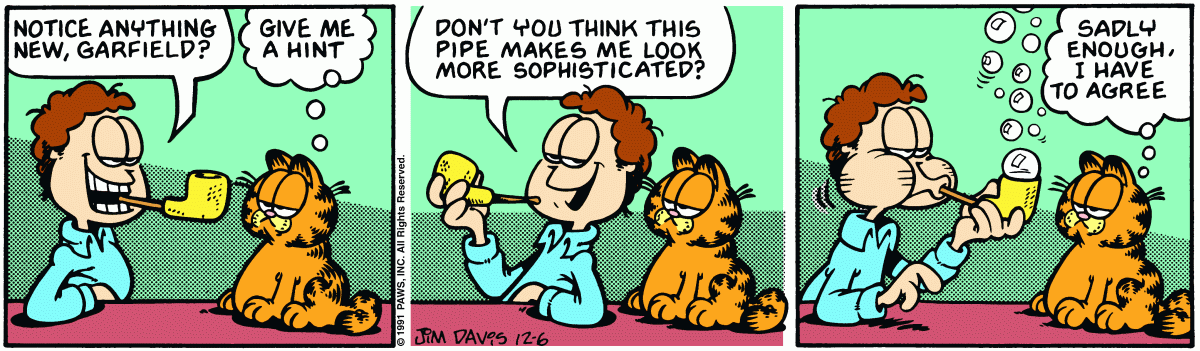 Garfield, December 6, 1991