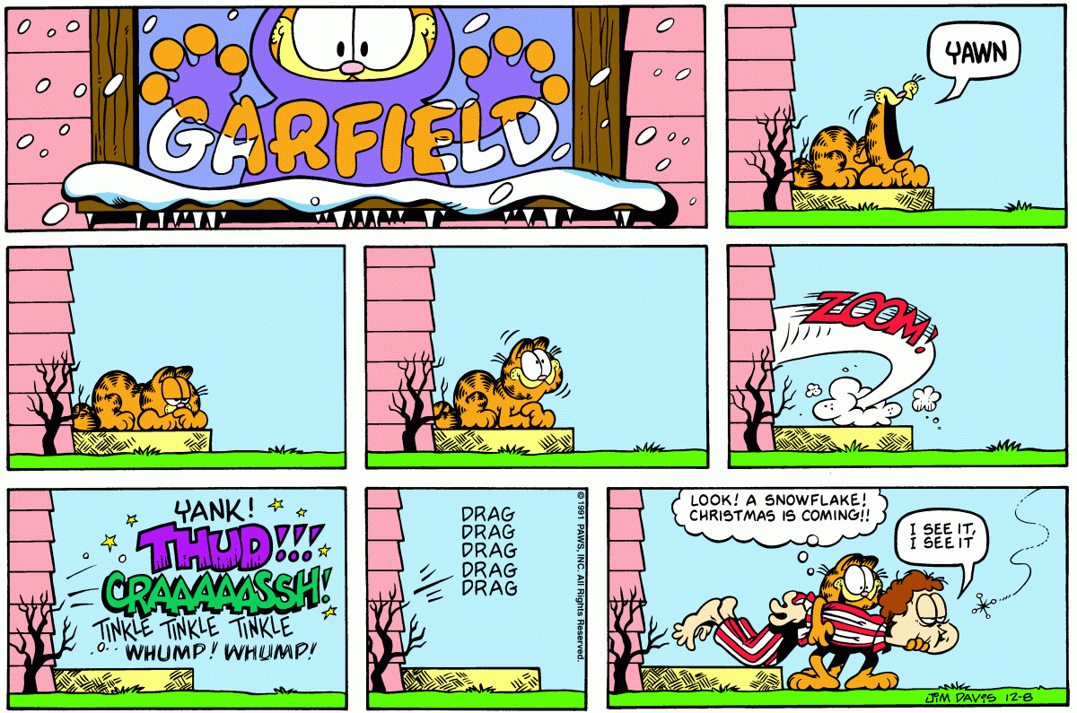 Garfield, December 8, 1991
