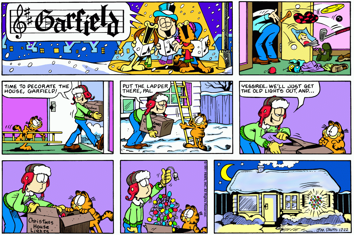 Garfield, December 22, 1991