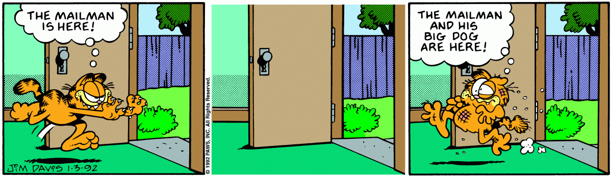 Garfield, January 3, 1992
