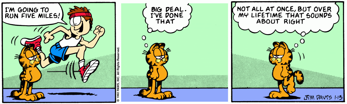 Garfield, January 13, 1992