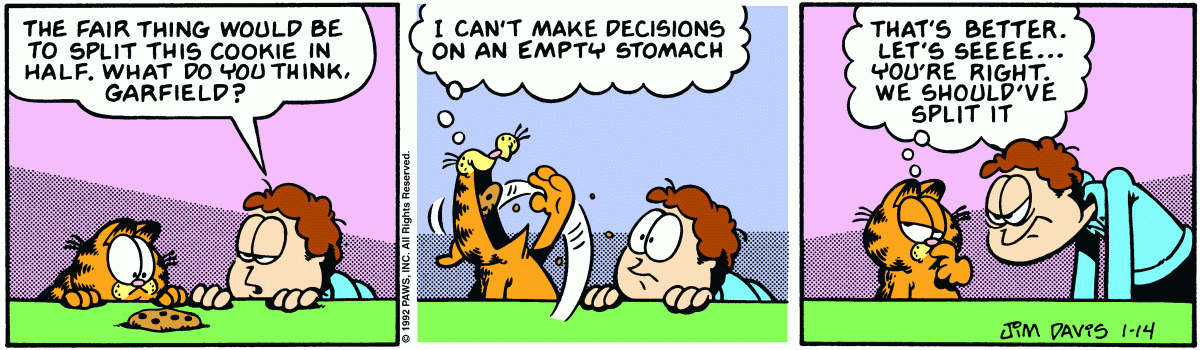 Garfield, January 14, 1992