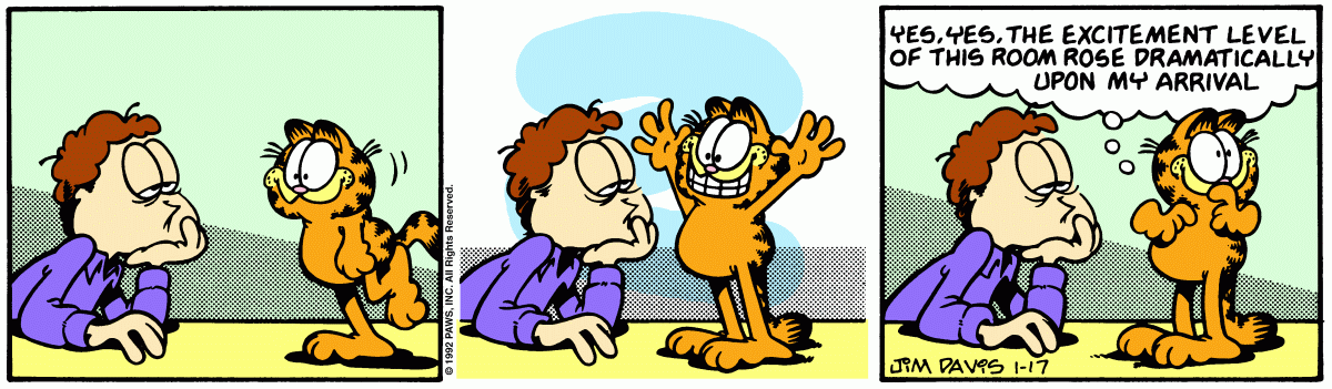Garfield, January 17, 1992