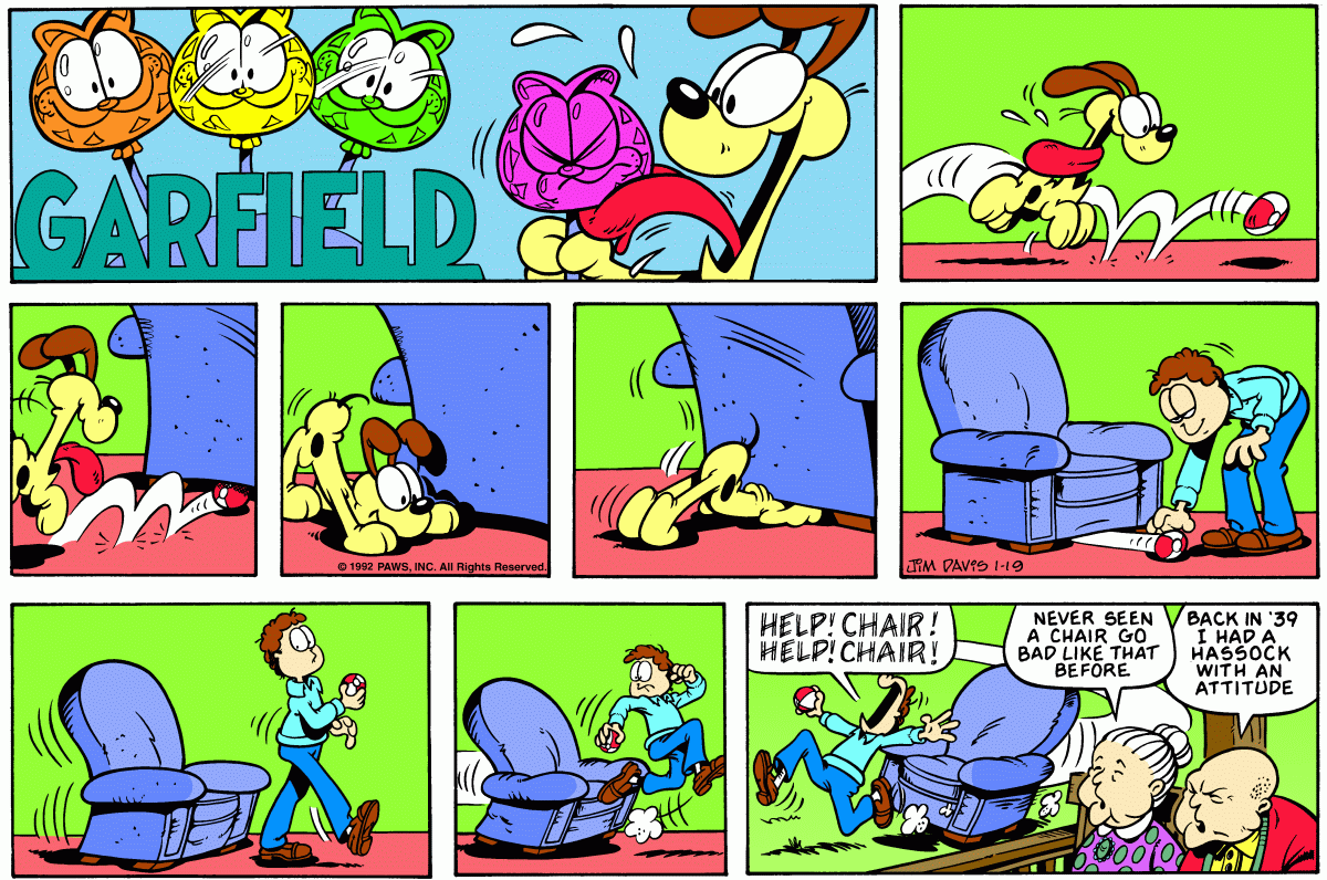 Garfield, January 19, 1992