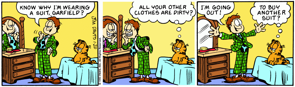Garfield, January 20, 1992