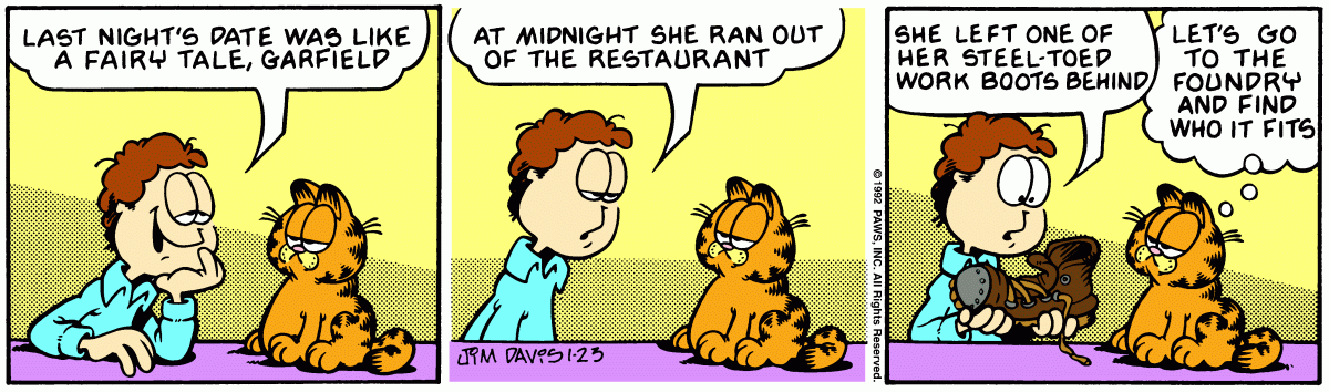 Garfield, January 23, 1992