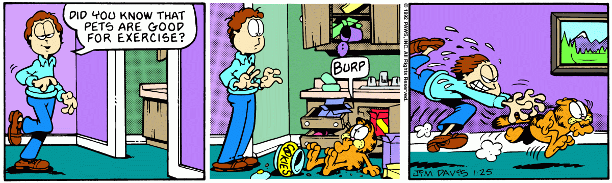 Garfield, January 25, 1992