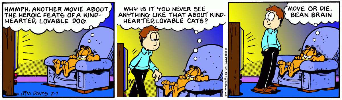Garfield, February 7, 1992