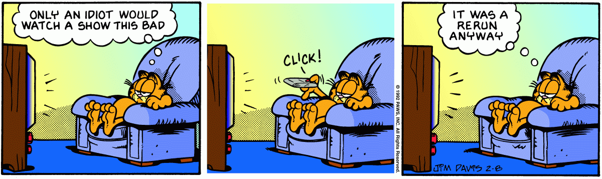 Garfield, February 8, 1992