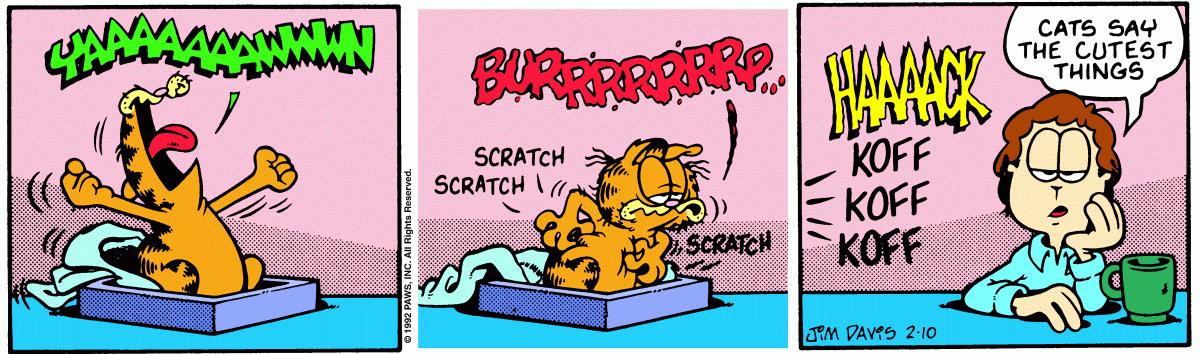 Garfield, February 10, 1992