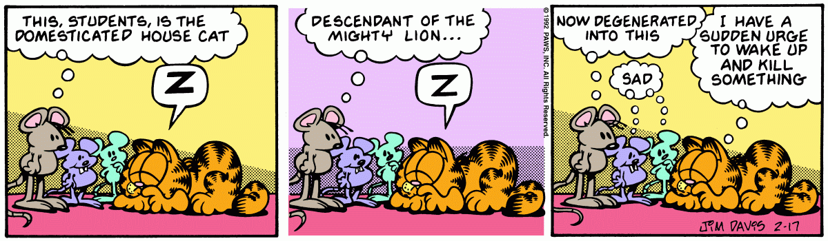 Garfield, February 17, 1992