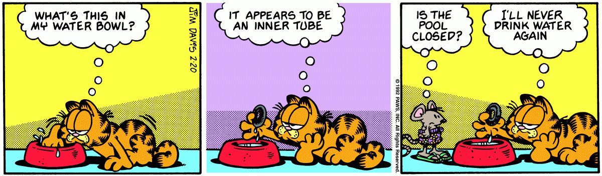 Garfield, February 20, 1992