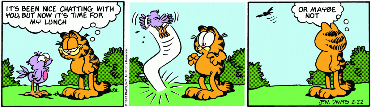 Garfield, February 22, 1992