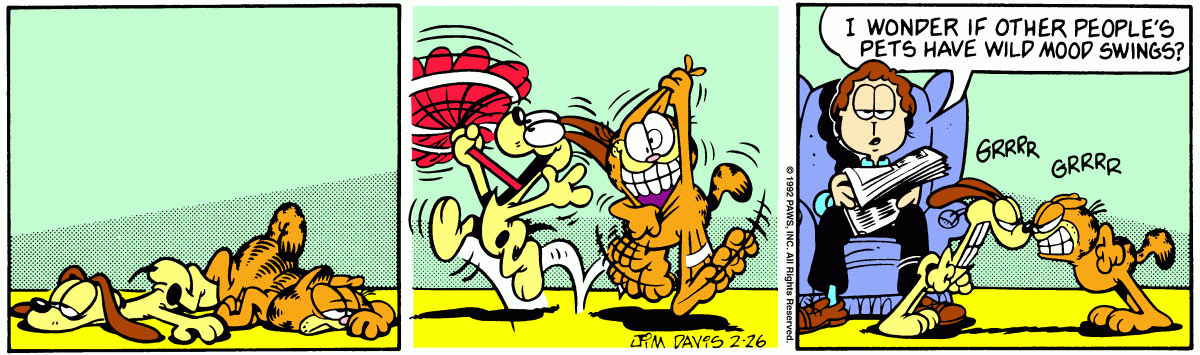 Garfield, February 26, 1992