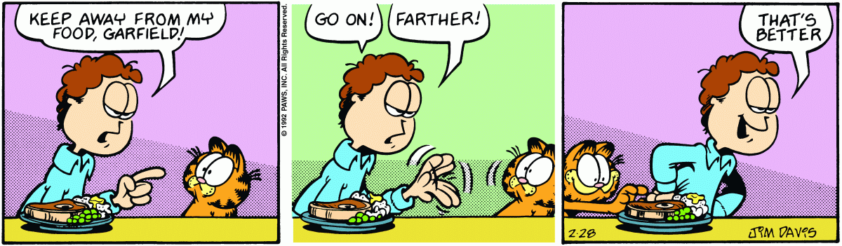 Garfield, February 28, 1992