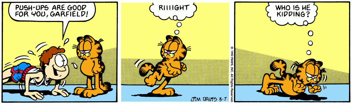 Garfield, March 7, 1992