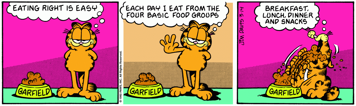 Garfield, March 14, 1992