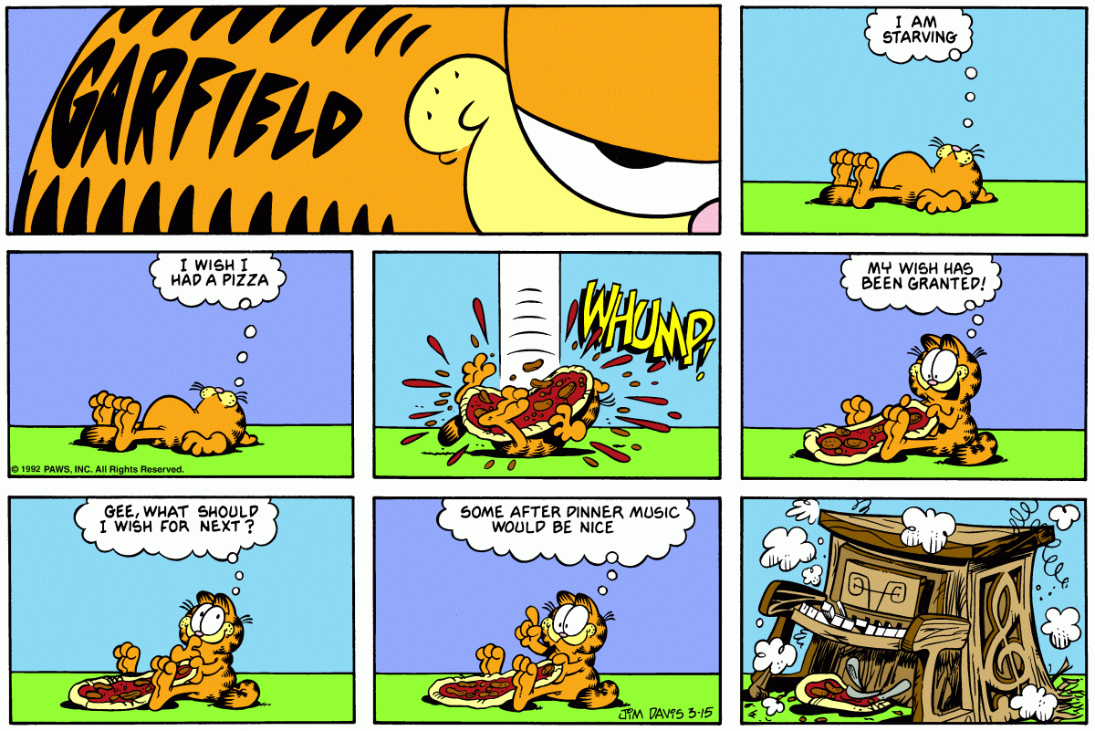 Garfield, March 15, 1992