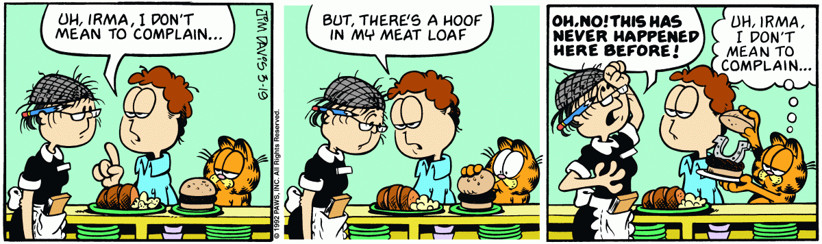 Garfield, March 19, 1992