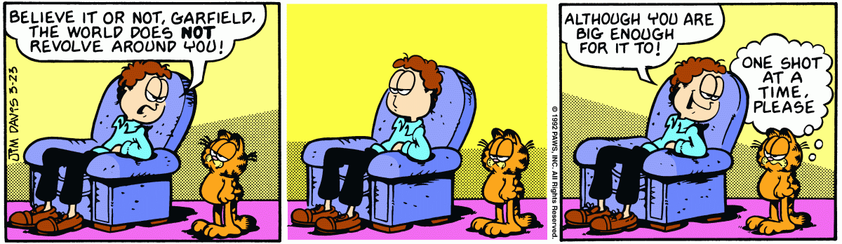 Garfield, March 23, 1992