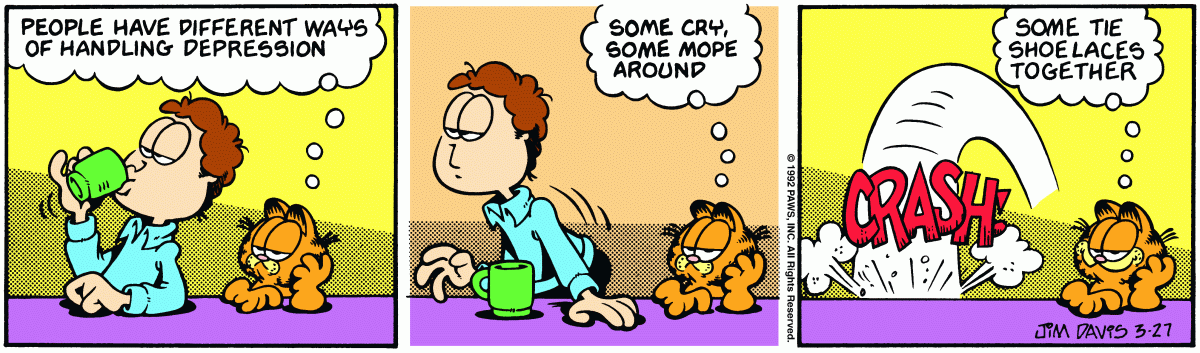 Garfield, March 27, 1992