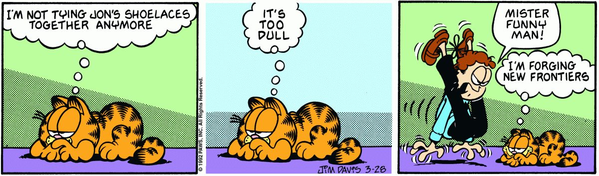 Garfield, March 28, 1992
