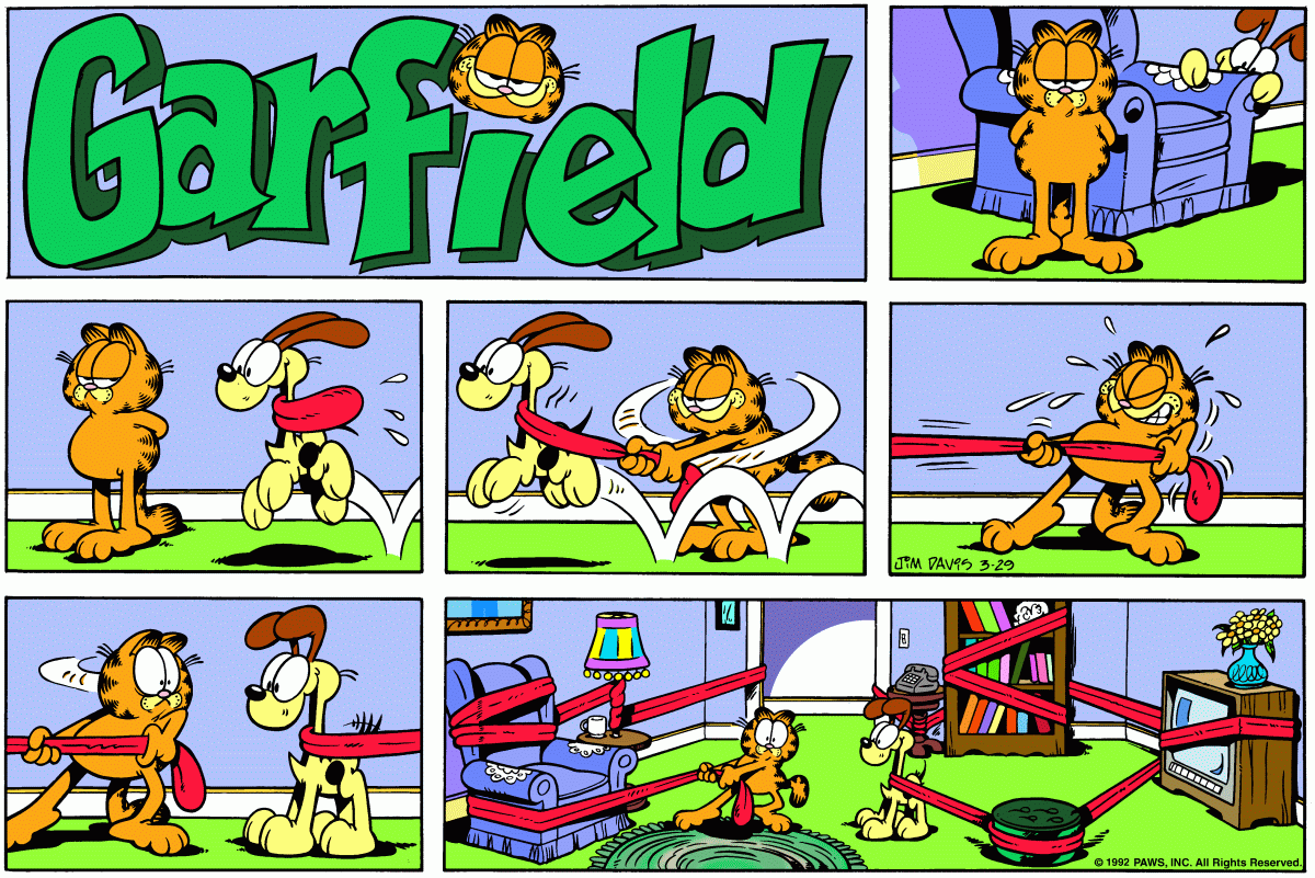 Garfield, March 29, 1992