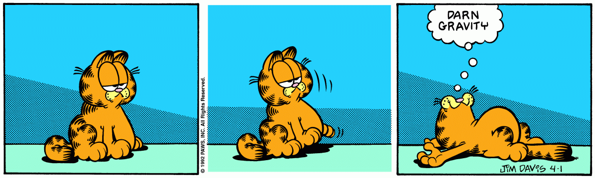 Garfield, April 1, 1992