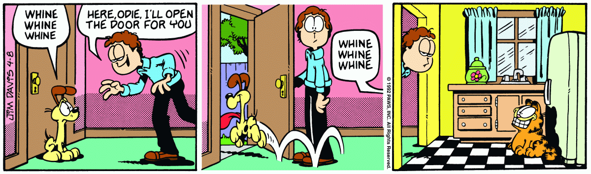Garfield, April 8, 1992