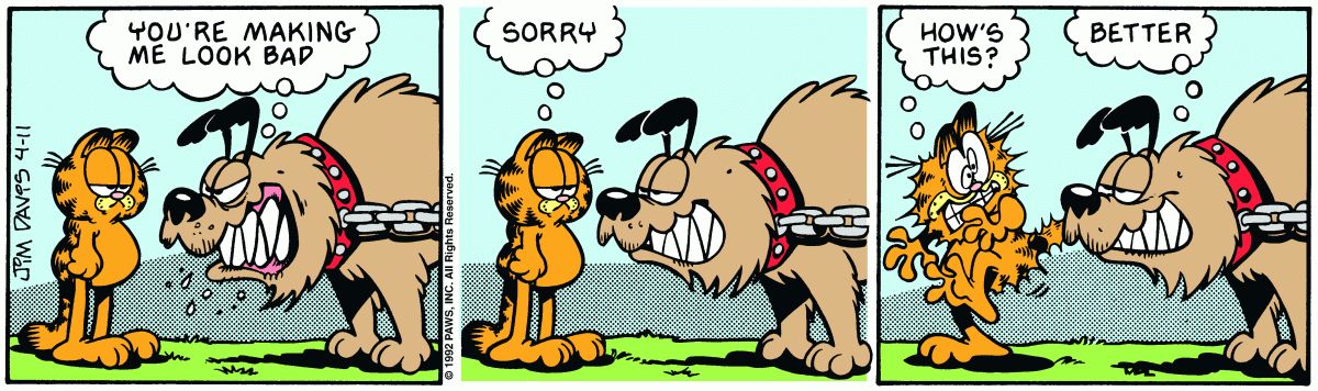 Garfield, April 11, 1992