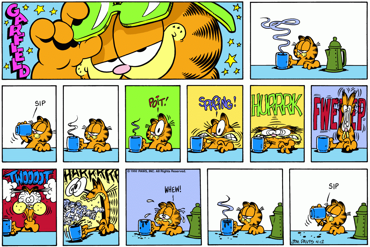 Garfield, April 12, 1992