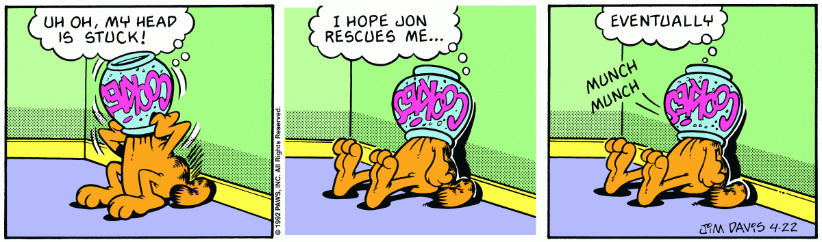 Garfield, April 22, 1992
