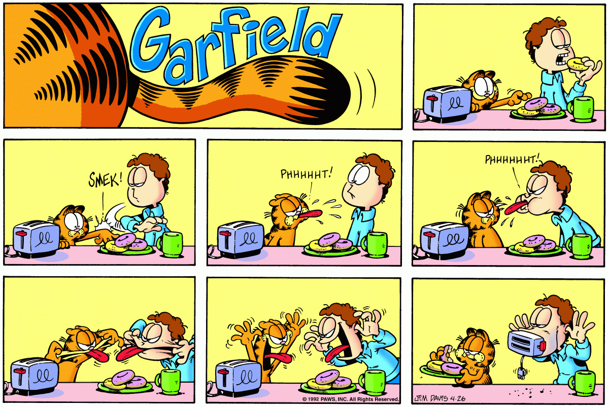 Garfield, April 26, 1992