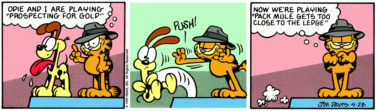 Garfield, April 28, 1992