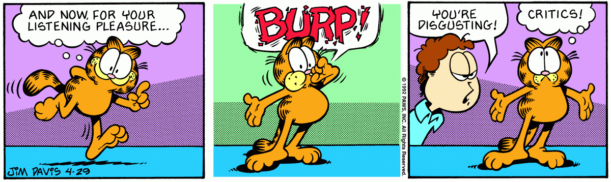 Garfield, April 29, 1992