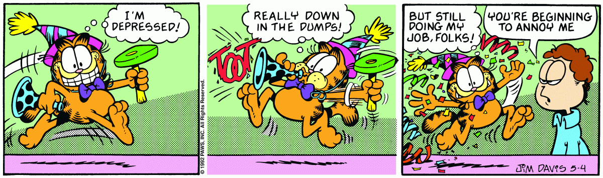 Garfield, May 4, 1992
