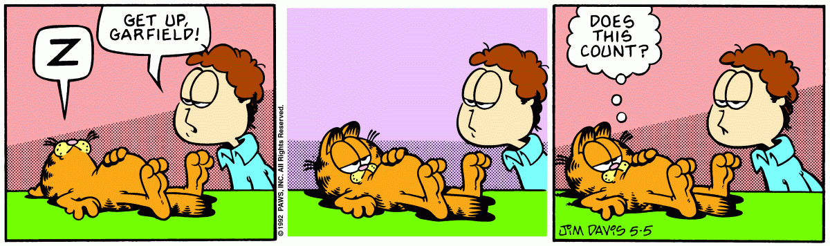 Garfield, May 5, 1992