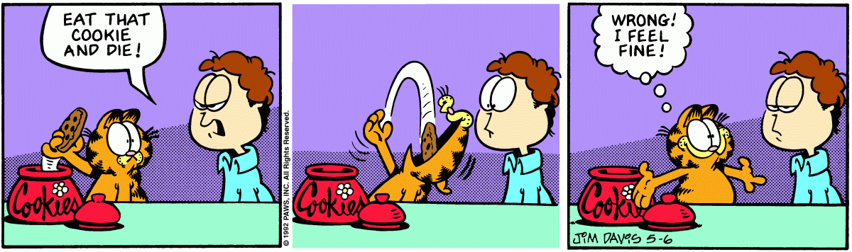 Garfield, May 6, 1992