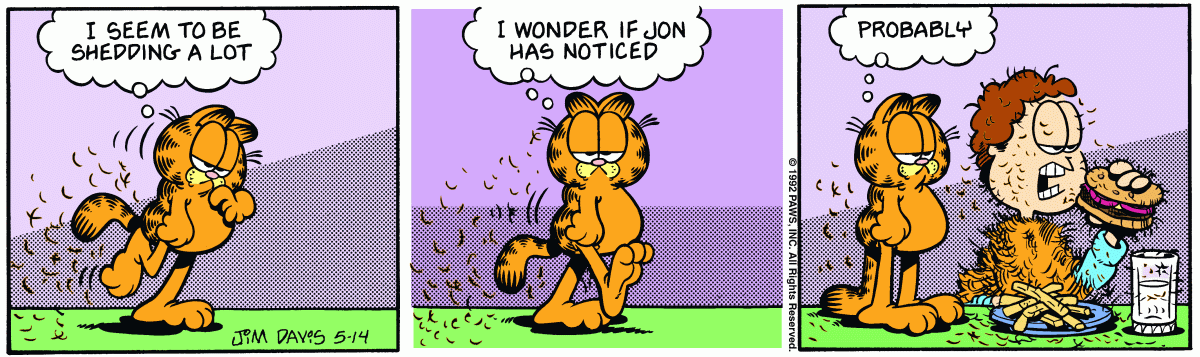 Garfield comic strip for Thursday, May 14, 1992