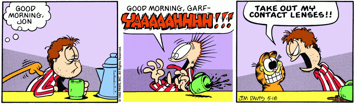 Garfield, May 18, 1992