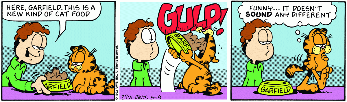 Garfield, May 19, 1992