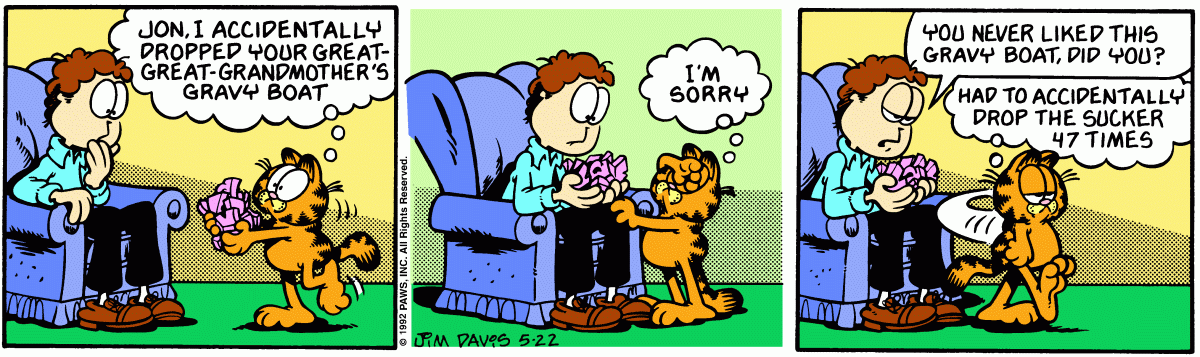 Garfield, May 22, 1992