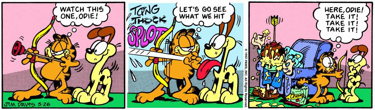 Garfield, May 26, 1992