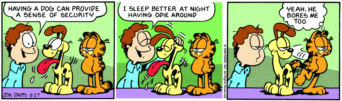 Garfield, May 27, 1992