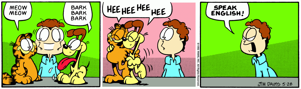 Garfield, May 28, 1992